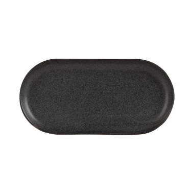 Plateau ovale en charbon, 300x150mm - Finedine