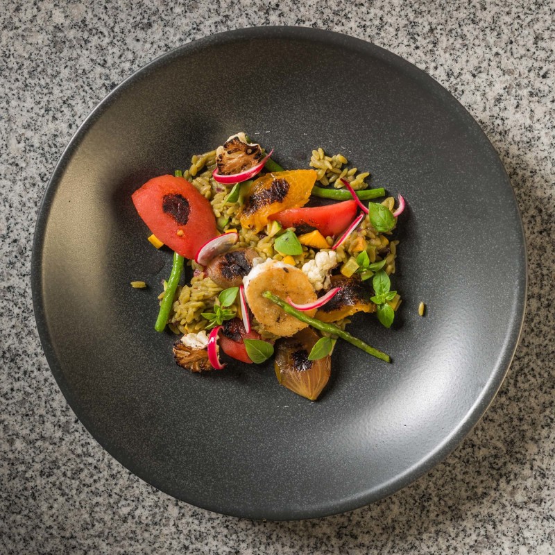 Assiette à pâtes en charbon, 260 mm - Finedine