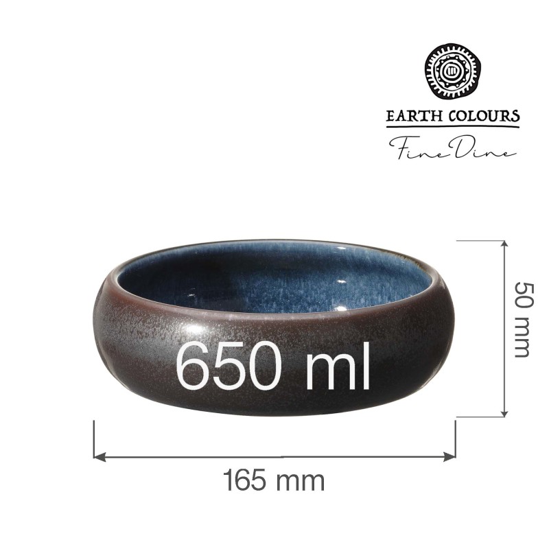 Bol Goro marron bleu 165 mm, 650 ml - Finedine