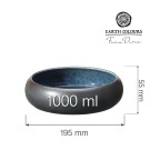 Bol Goro Brown Blue 195 mm, 1000 ml - Finedine