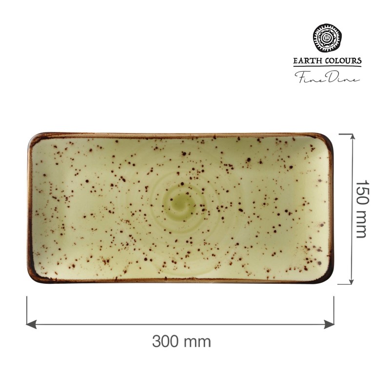 Plat rectangulaire Olive, 300x150mm - Finedine