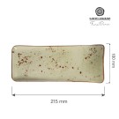 Plateau de service olive, 215x180mm - Finedine