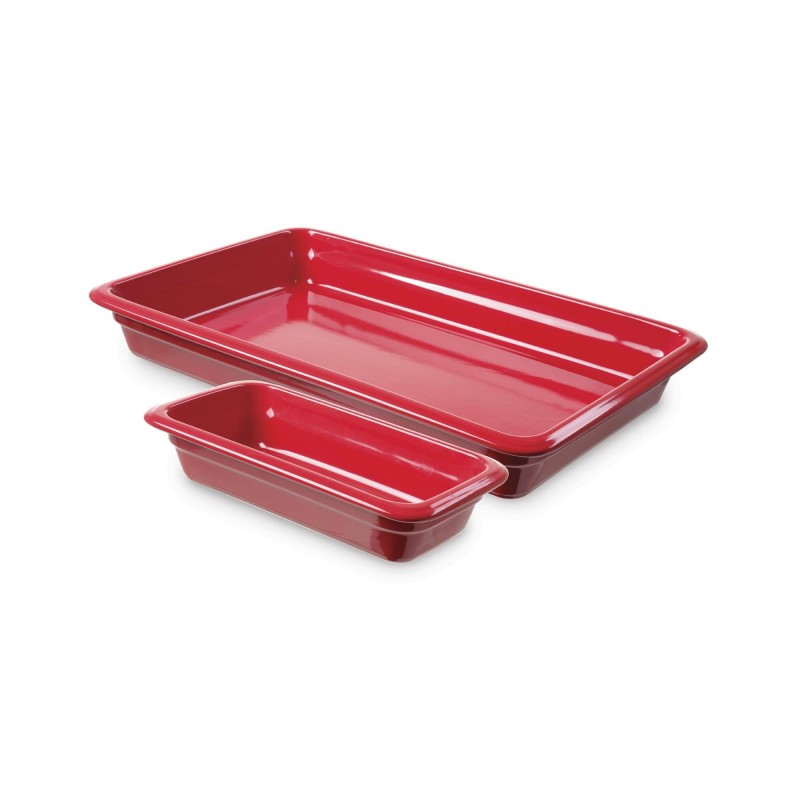 Conteneur en porcelaine GN1/1 rouge - Finedine