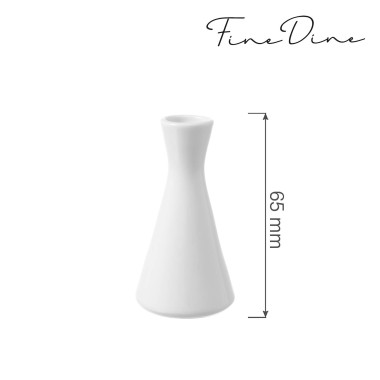 Vase Bianco, 65x(H)125mm, Lot de 6 - Finedine