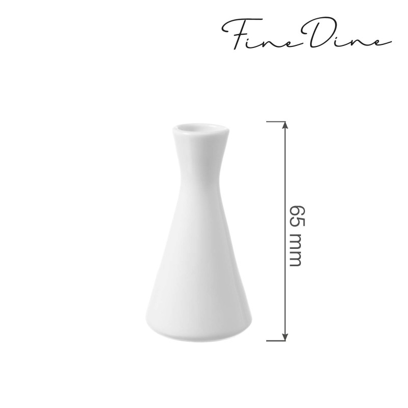 Vase Bianco, 65x(H)125mm, Lot de 6 - Finedine