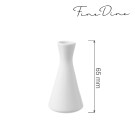 Vase Bianco, 65x(H)125mm, Lot de 6 - Finedine