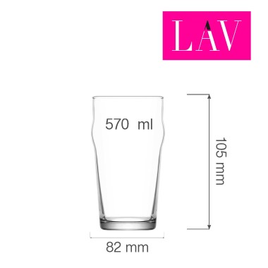 Mug à bière Noniq 570 ml, Lot de 6 - Finedine
