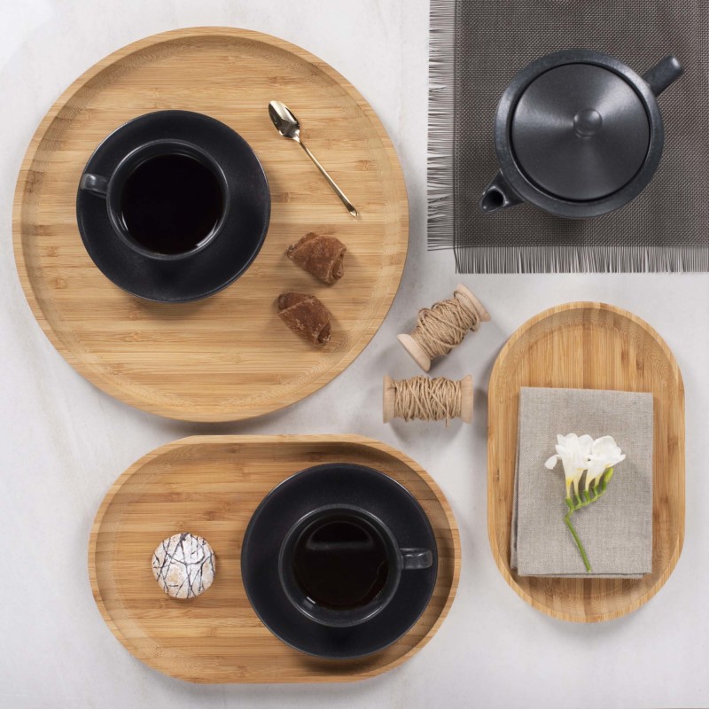 Plat ovale mini en charbon, 110 mm - Finedine