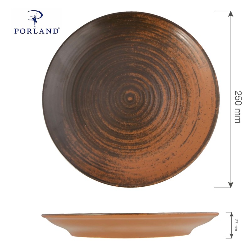 Assiette plate Lykke Brown, 170 mm - Finedine