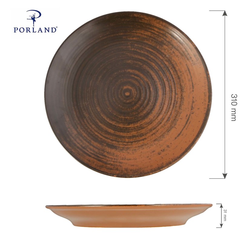 Assiette plate Lykke Brown, 170 mm - Finedine