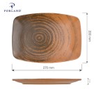 Assiette ovale brune Lykke, 270 mm - Finedine