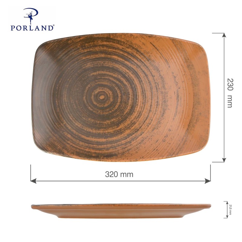 Assiette ovale Lykke Brown, 270 mm - Finedine