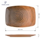 Assiette ovale Lykke Brown, 270 mm - Finedine