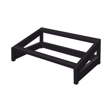 Base inclinée noire Madeira GN 1/1 - Finedine