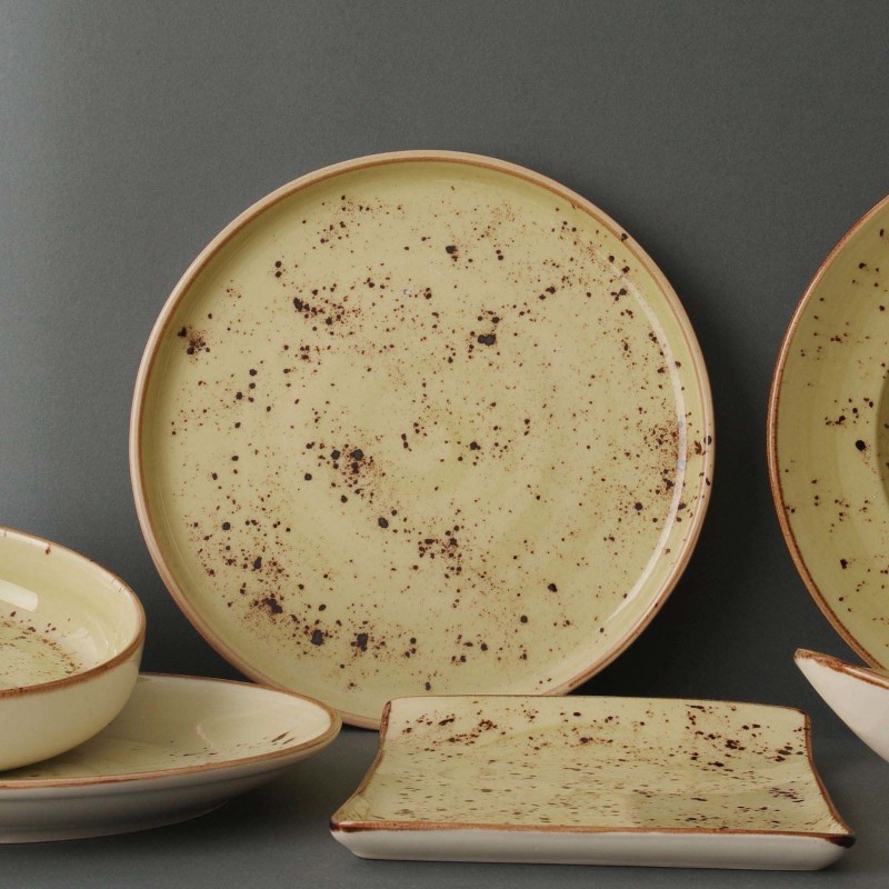 Assiette à bord haut Olive, 210 mm - Finedine