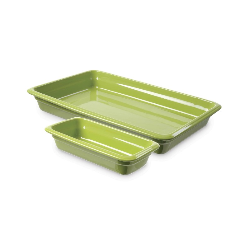 Récipient en porcelaine GN1/3 vert - Finedine