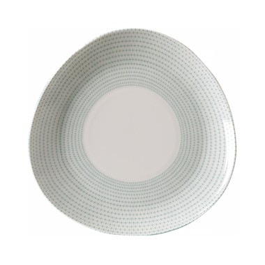 Assiette triangulaire verte 190 mm - Finedine