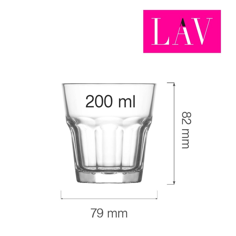 Verre à eau Aras 200 ml, Lot de 6 - Finedine