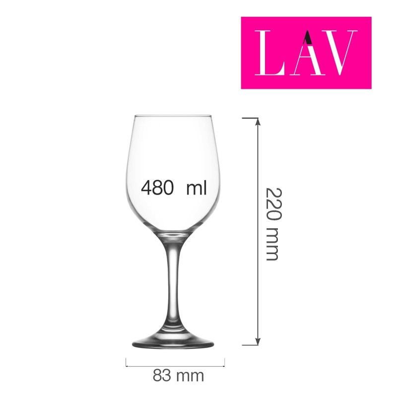 Verre à vin Fame 480 ml, Lot de 6 - Finedine