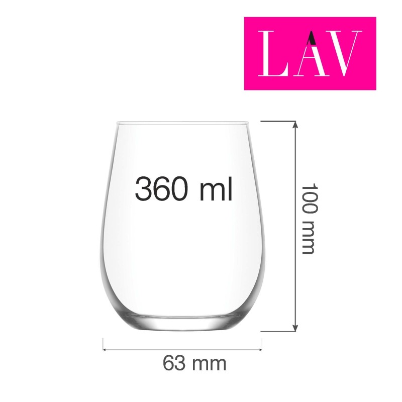 Verre à vin Gaia 360 ml, Lot de 6 - Finedine