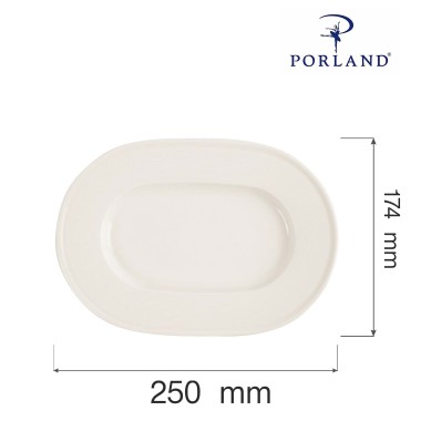 Plat ovale Line, 250 mm, Lot de 6 - Finedine