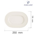 Plat ovale Line, 250 mm, Lot de 6 - Finedine