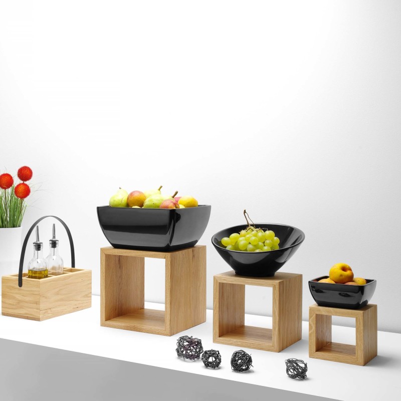 Stand noir Madeira 220x220x220 mm - Finedine