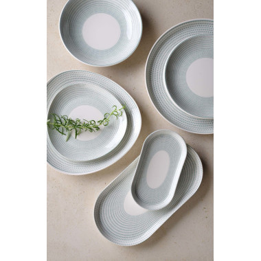 Assiette à bord haut verte 210 mm - Finedine