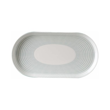 Assiette ovale verte 300 x 160 mm - Finedine