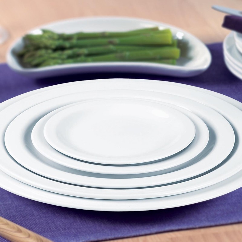 Assiette blanche Nova 8" / 203 mm - Finedine