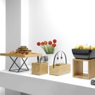 Pied Madeira noir 120x120x120 mm - Finedine