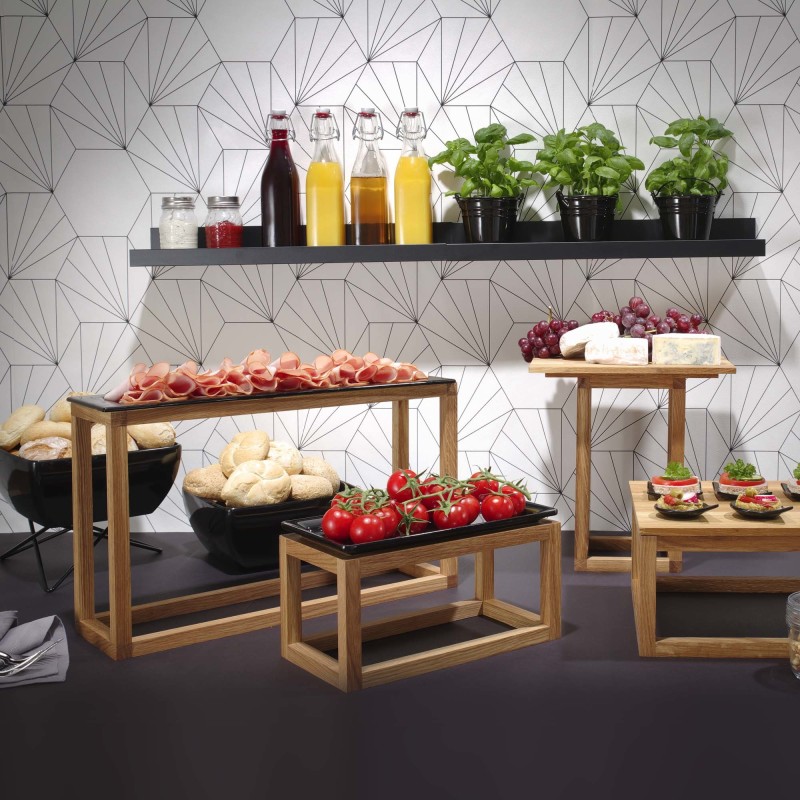 Pied Madeira Noir 170x170x170 mm - Finedine