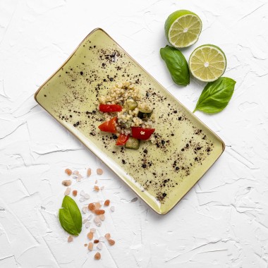 Plat de service olive, 215x120mm - Finedine