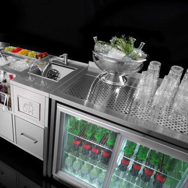 Table d'angle pour bar à oxygène - Finedine
