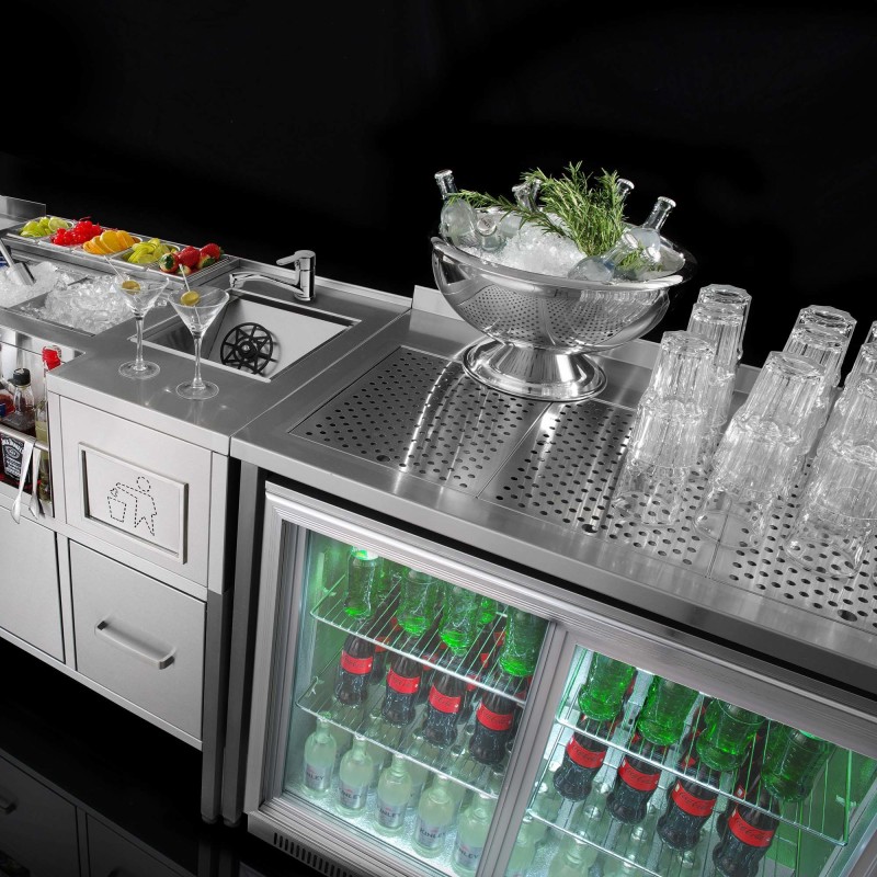 Table d'angle pour bar à oxygène - Finedine