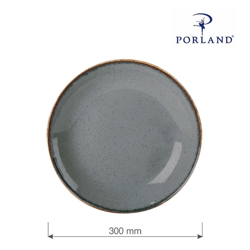 Assiette plate en pierre, 300 mm - Finedine