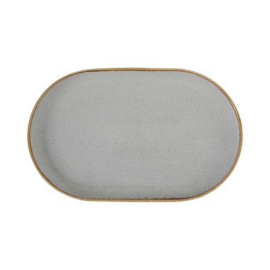 Plateau ovale cendré, 300x150mm - Finedine