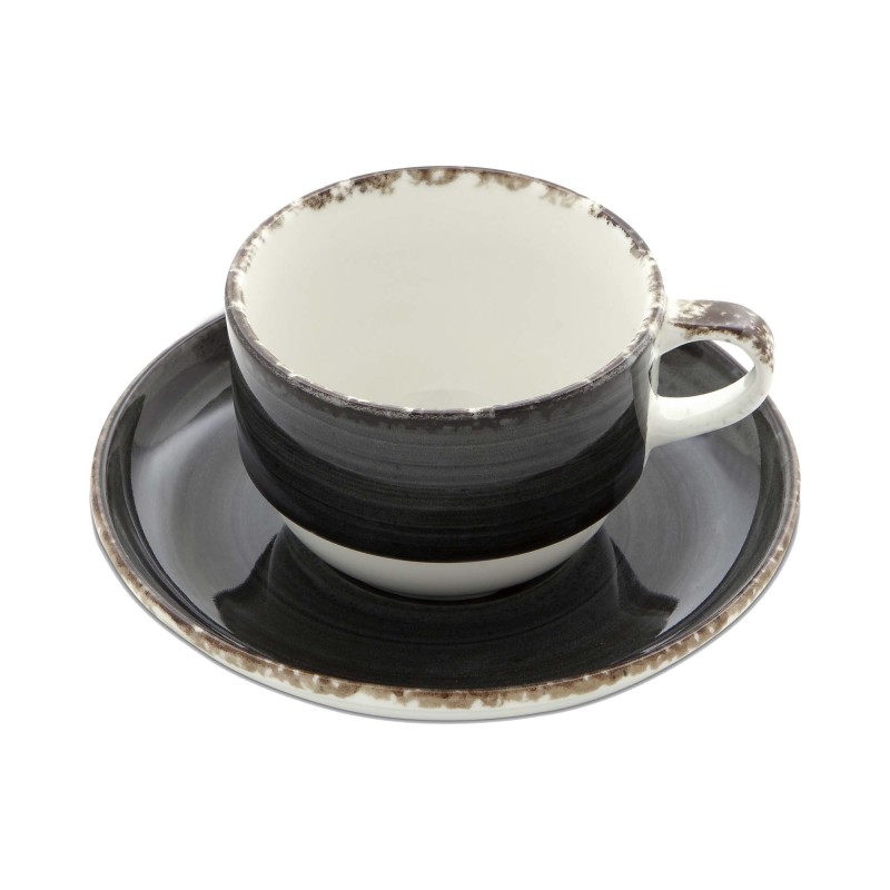 Tasse Onyx avec soucoupe, 90 ml - Finedine