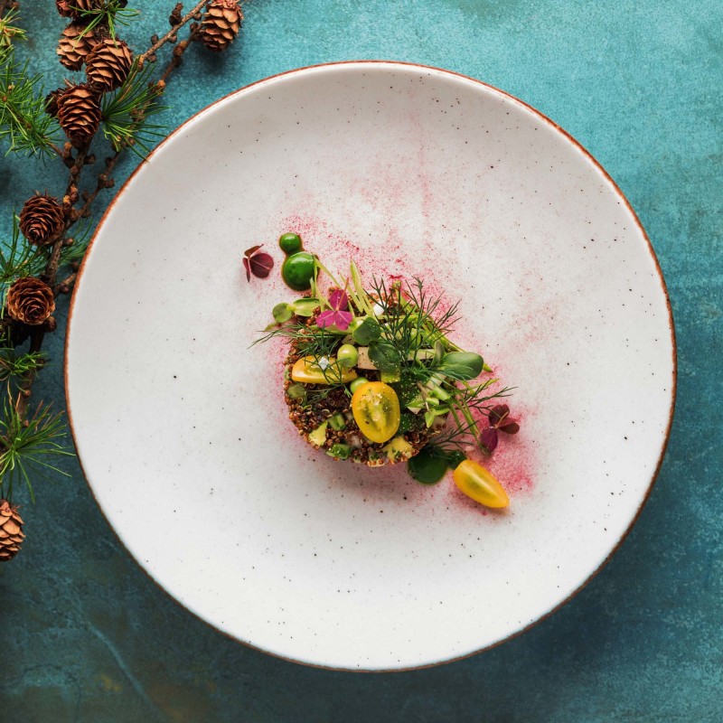 Assiette plate en opale, 270 mm - Finedine