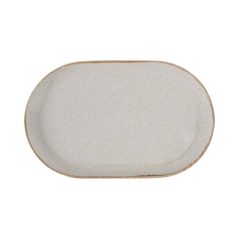 Plat ovale en sable, 320x200 mm - Finedine