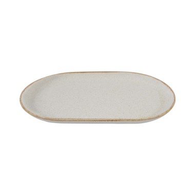 Plat ovale en sable, 320x200 mm - Finedine