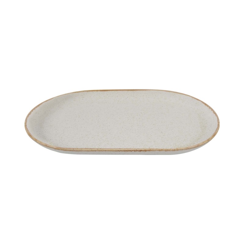 Plat ovale en sable, 320x200 mm - Finedine