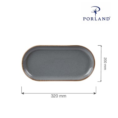 Plat ovale en pierre, 320x200mm - Finedine