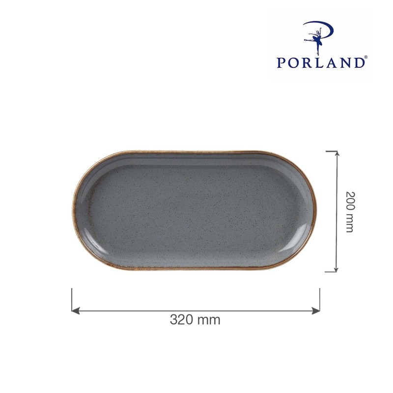 Plat ovale en pierre, 320x200mm - Finedine