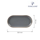 Plat ovale en pierre, 320x200mm - Finedine
