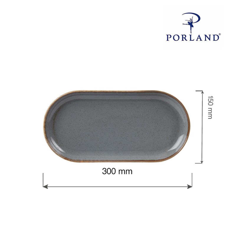 Plat ovale en pierre, 300x150mm - Finedine