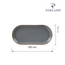 Plat ovale en pierre, 300x150mm - Finedine