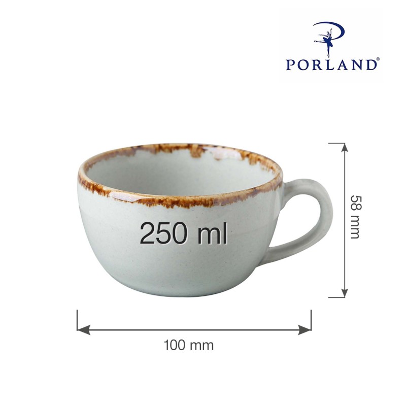 Tasse élégante cendrée, 250 ml - Finedine