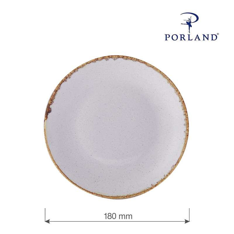 Assiette plate cendrée, 180 mm - Finedine