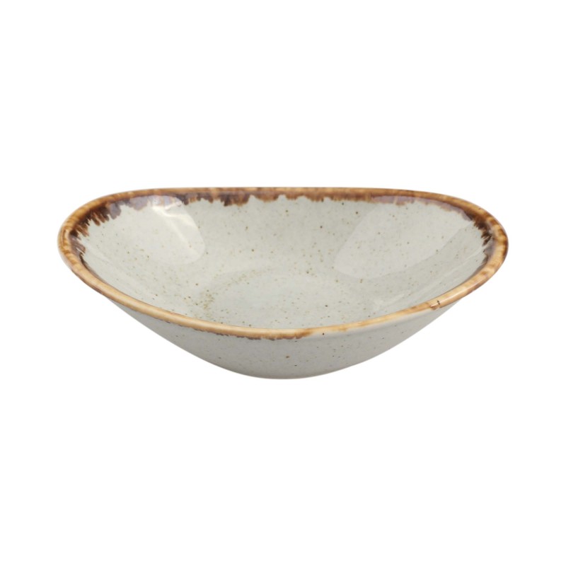 Plat ovale mini cendré, 110 mm - Finedine